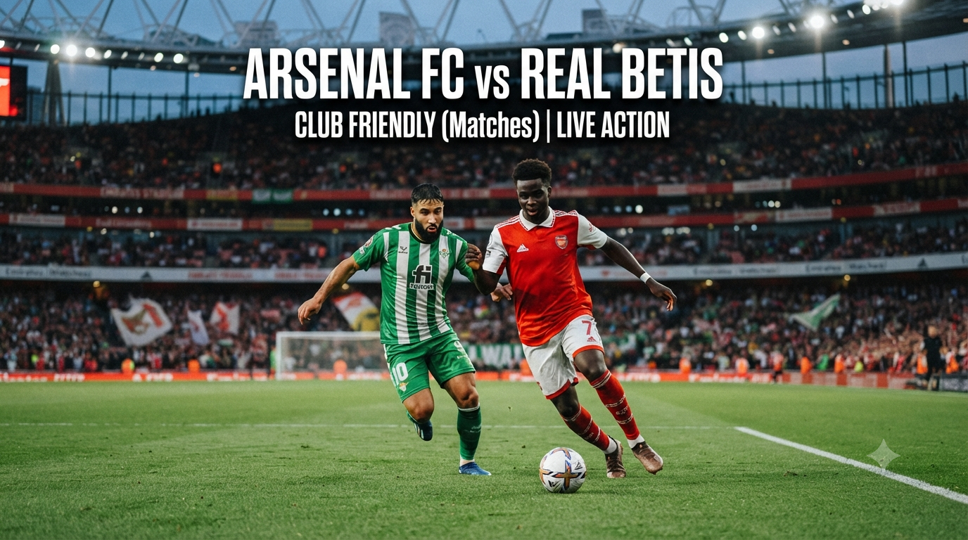 Arsenal vs Real Betis Club Friendly Dini Hari Ini Pukul 01.30 WIB Streaming Score808 dengan Pengalaman Menonton Maksimal